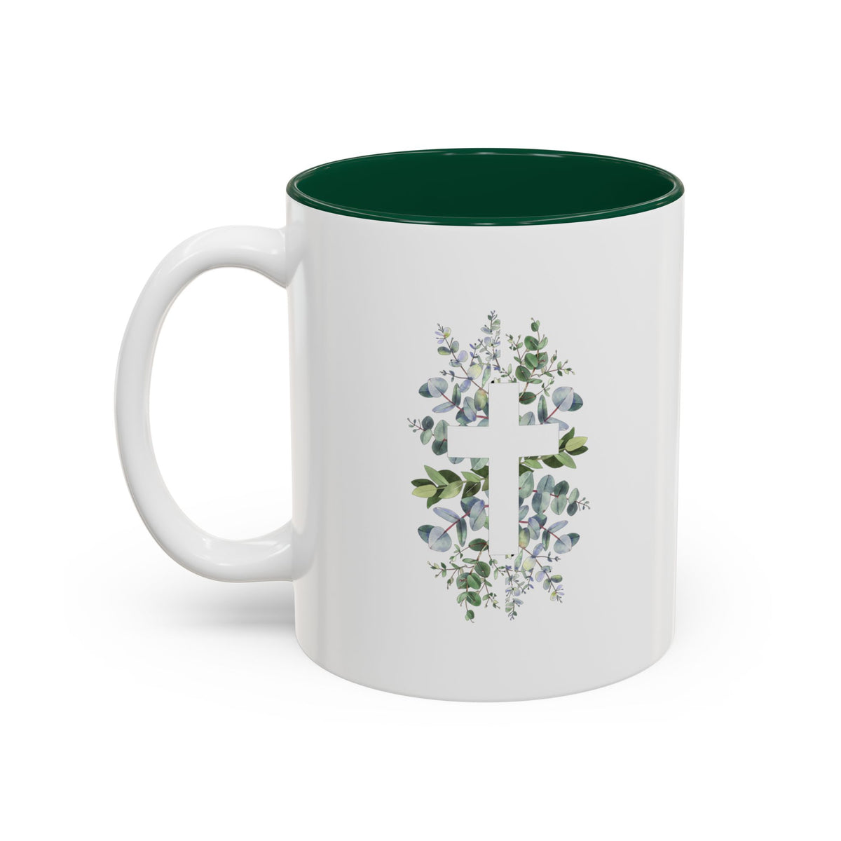Personalized Godfather Gift Mug – Minimalist Eucalyptus (11oz)