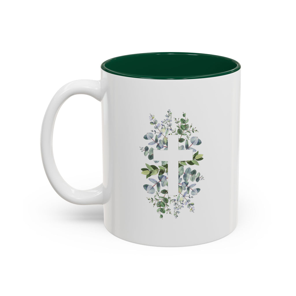 Personalized Godmother Gift Mug – Minimalist Eucalyptus (11oz)
