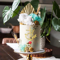 Golden Acrylic Eucharist Cake Topper